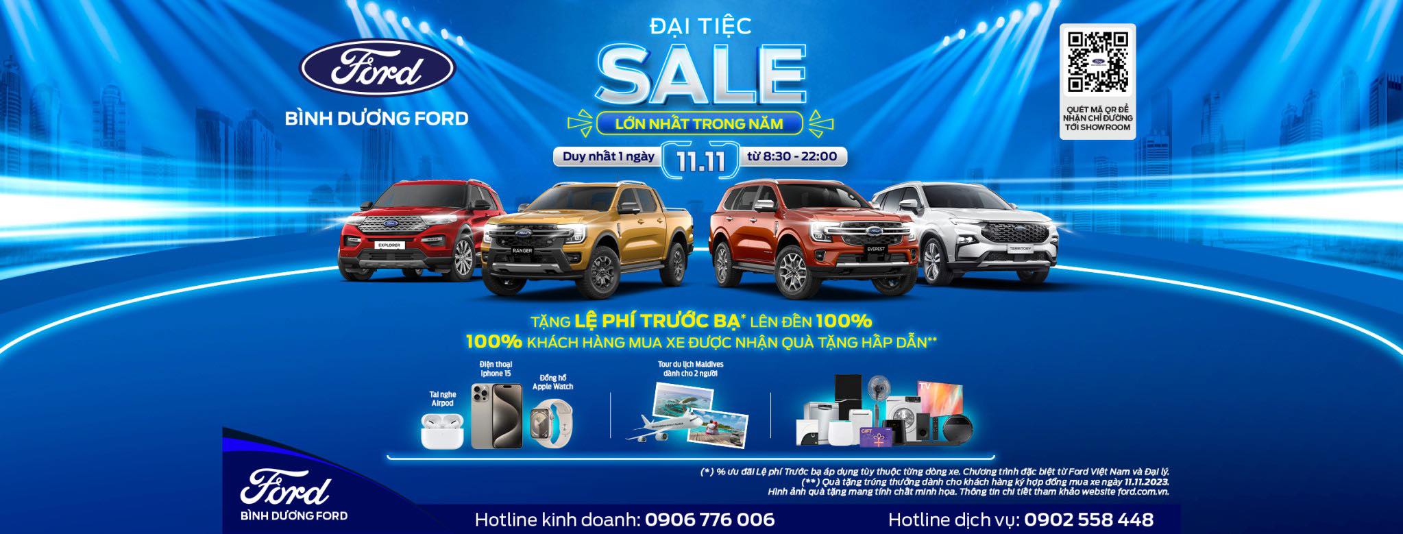 Chương Tr&igrave;nh Đại Tiệc Sale Của Ford Việt Nam Ng&agrave;y 11.11